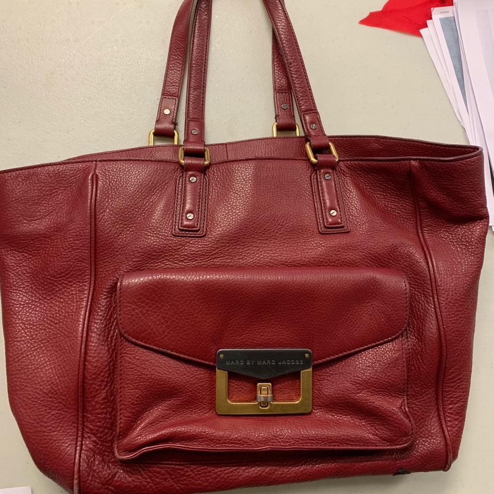 Marc By Marc Jacobs Leather Tote Bag